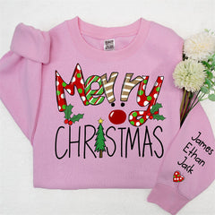 Lofaris Elk Cherry Mom And Kids Custom Christmas Sweatshirt
