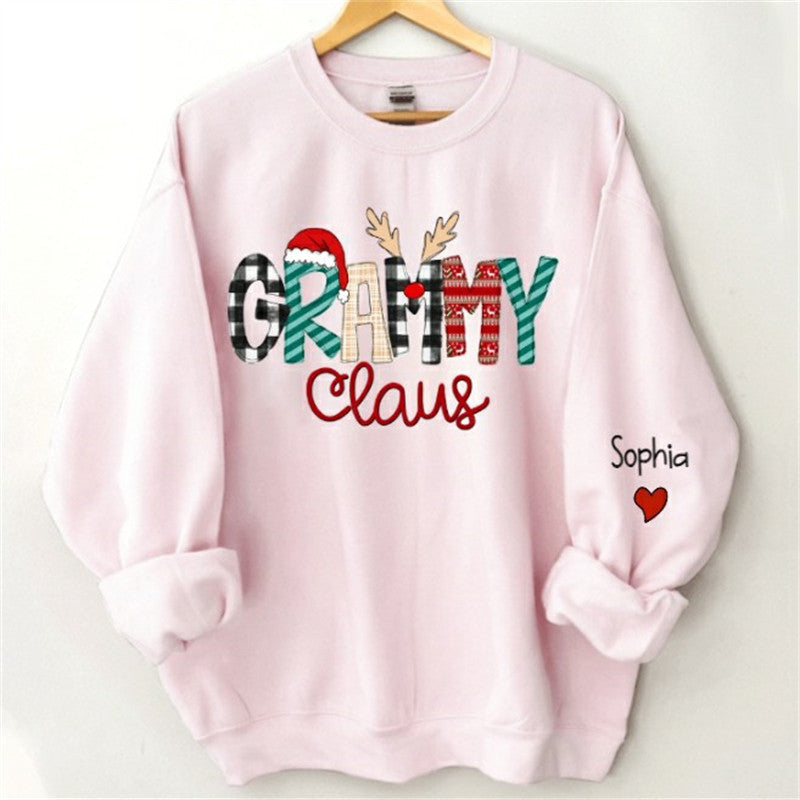 Lofaris Elk Claus Mom Daughter Custom Christmas Sweatshirt