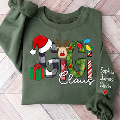 Lofaris Elk Gift Grandma Kids Custom Christmas Sweatshirt