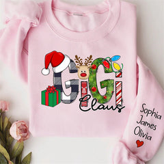 Lofaris Elk Gift Grandma Kids Custom Christmas Sweatshirt