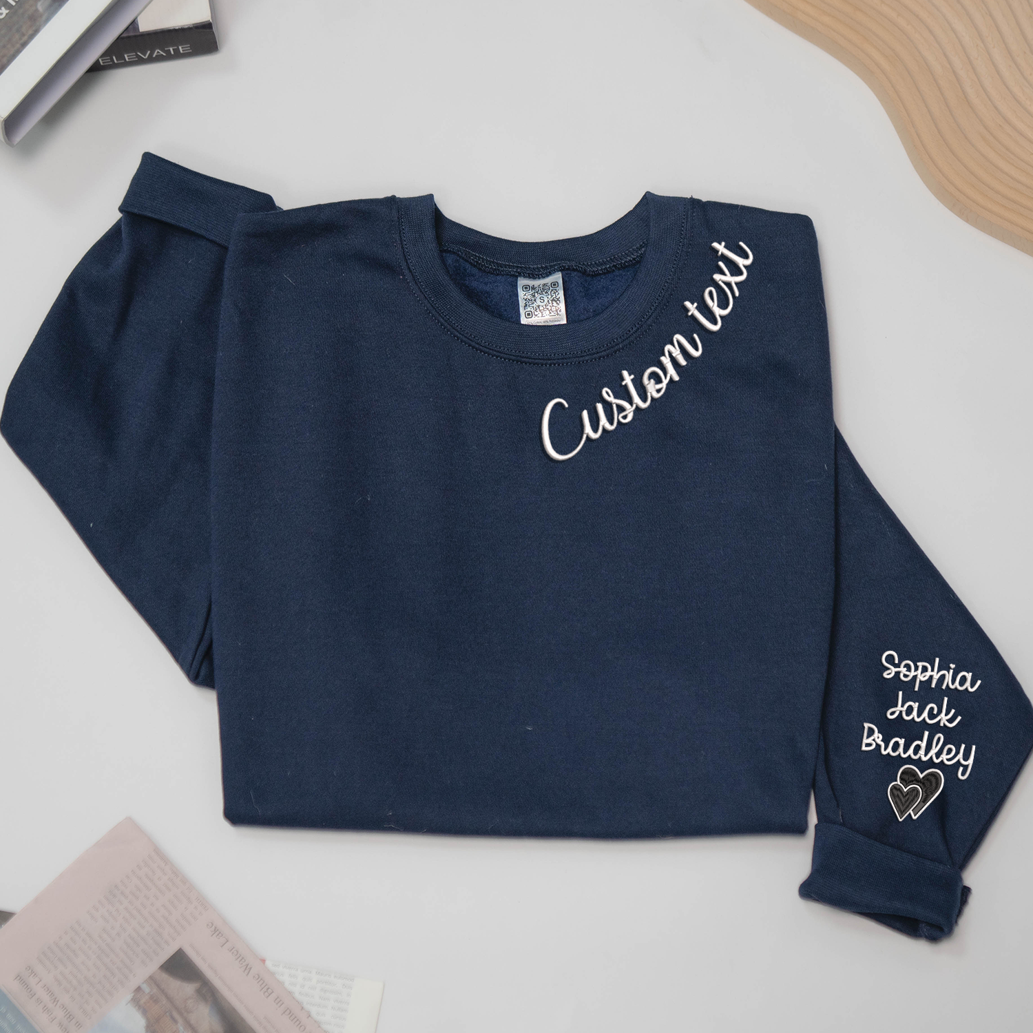Lofaris Embroidered Custom Text Nickname Grandma Sweatshirt