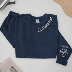 Lofaris Embroidered Custom Text Nickname Grandma Sweatshirt