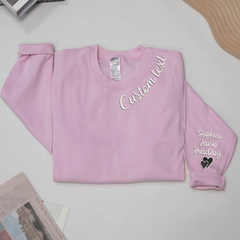 Lofaris Embroidered Custom Text Nickname Grandma Sweatshirt