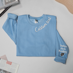 Lofaris Embroidered Custom Text Nickname Grandma Sweatshirt