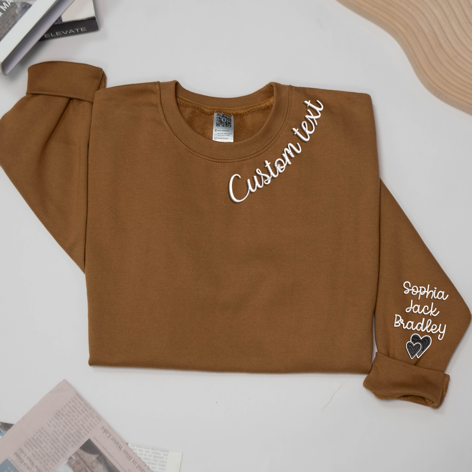 Lofaris Embroidered Custom Text Nickname Grandma Sweatshirt