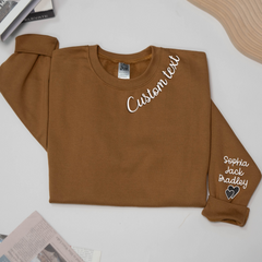 Lofaris Embroidered Custom Text Nickname Grandma Sweatshirt