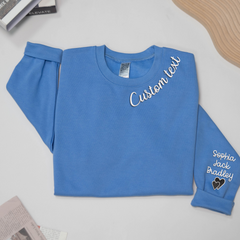 Lofaris Embroidered Custom Text Nickname Grandma Sweatshirt