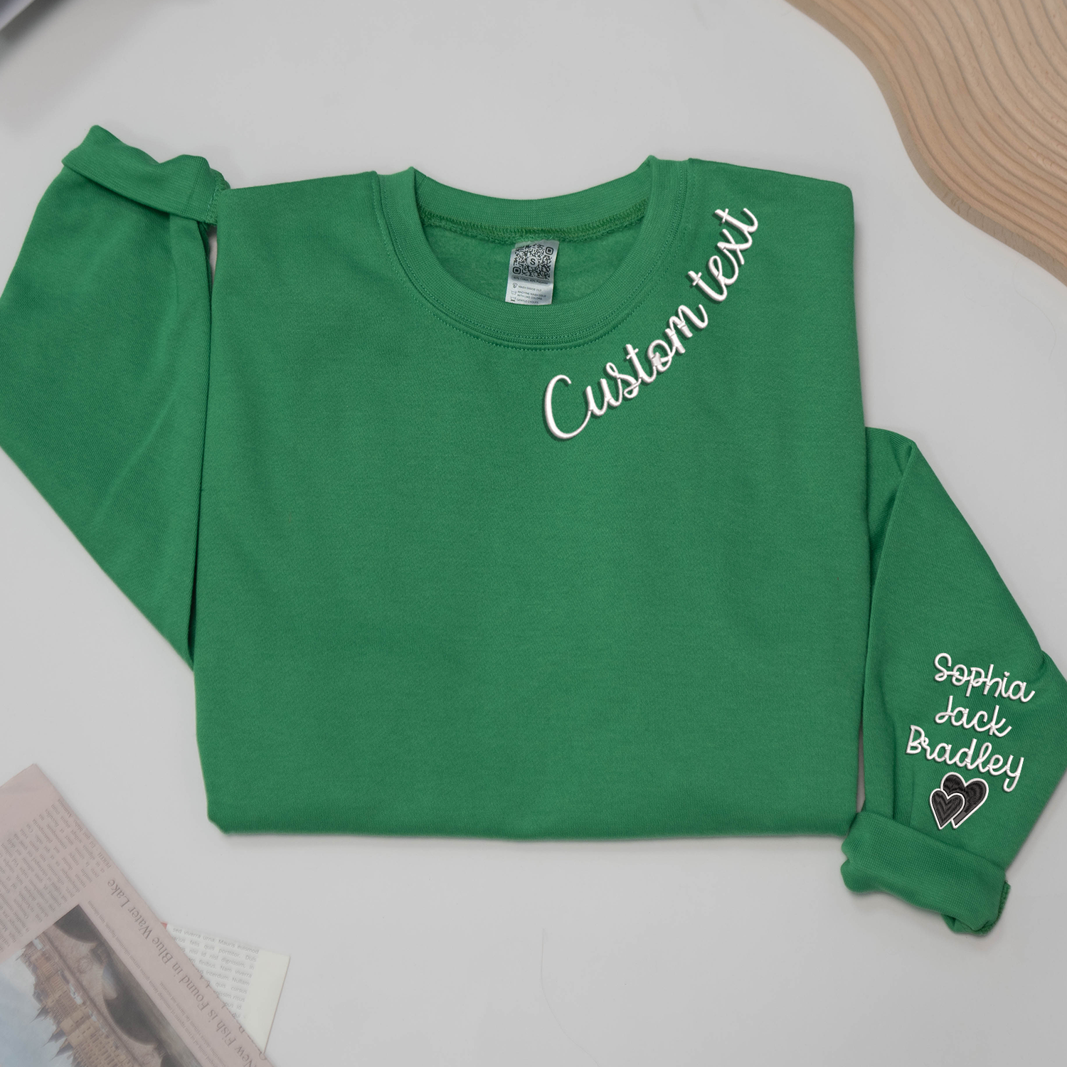 Lofaris Embroidered Custom Text Nickname Grandma Sweatshirt
