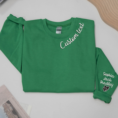 Lofaris Embroidered Custom Text Nickname Grandma Sweatshirt