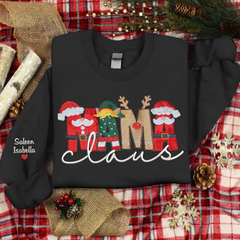 Lofaris Embroidery Mama Claus Christma Custom Sweatshirt