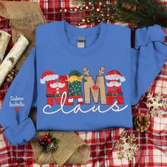 Lofaris Embroidery Mama Claus Christma Custom Sweatshirt