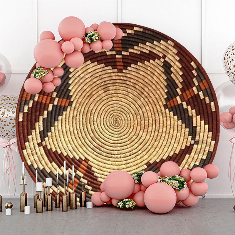 Lofaris Ethiopian Basket Holiday Circle Party Backdrop