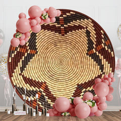 Lofaris Ethiopian Basket Holiday Circle Party Backdrop