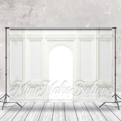 Lofaris European White Wall Arch Door Backdrop For Photo