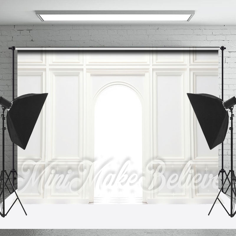 Lofaris European White Wall Arch Door Backdrop For Photo