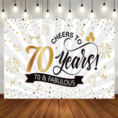 Lofaris Fabulous Spark Cheer To Years 70th Birthday Backdrop