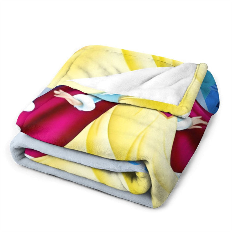 Lofaris Fairy Princess Castle Moon Girl Custom Photo Blanket