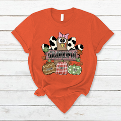 Lofaris Fall Chicken Pumpkin Thanksgiving Grandma T - Shirt