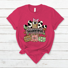 Lofaris Fall Chicken Pumpkin Thanksgiving Grandma T - Shirt