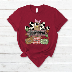 Lofaris Fall Chicken Pumpkin Thanksgiving Grandma T - Shirt