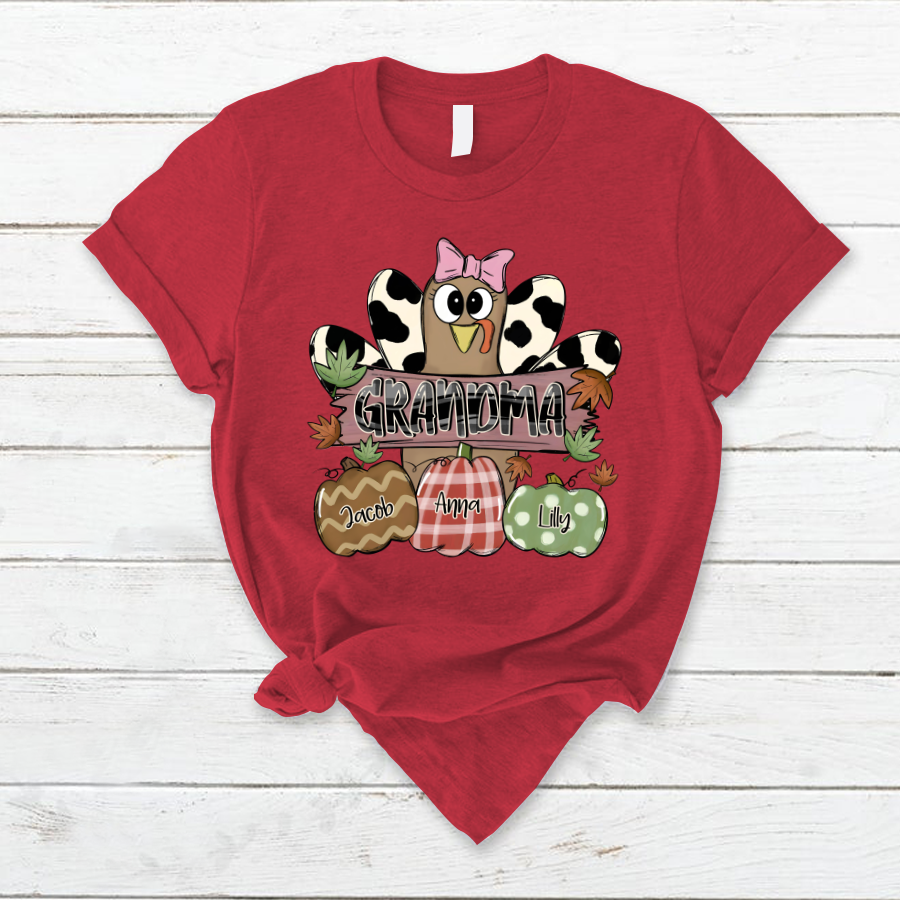 Lofaris Fall Chicken Pumpkin Thanksgiving Grandma T - Shirt