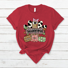 Lofaris Fall Chicken Pumpkin Thanksgiving Grandma T - Shirt
