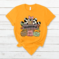 Lofaris Fall Chicken Pumpkin Thanksgiving Grandma T - Shirt