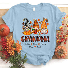 Lofaris Fall Gnome Thanksgiving Day Grandma Kids T - Shirt