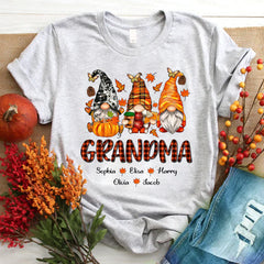 Lofaris Fall Gnome Thanksgiving Day Grandma Kids T - Shirt