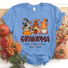 Lofaris Fall Gnome Thanksgiving Day Grandma Kids T - Shirt