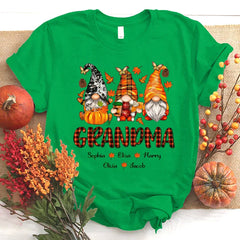 Lofaris Fall Gnome Thanksgiving Day Grandma Kids T - Shirt
