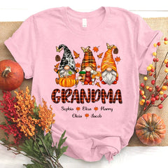 Lofaris Fall Gnome Thanksgiving Day Grandma Kids T - Shirt