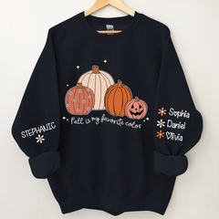Lofaris Fall Vibes Pumpkin Custom Name CTH01 Sweatshirt