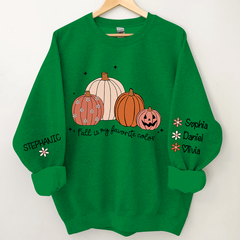 Lofaris Fall Vibes Pumpkin Custom Name CTH01 Sweatshirt