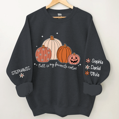 Lofaris Fall Vibes Pumpkin Custom Name CTH01 Sweatshirt
