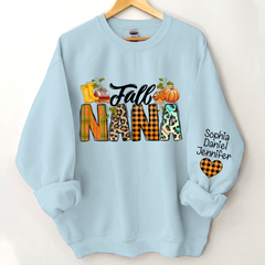 Lofaris Pumkin Fall Nana And Kids CTH01 Sweatshirt