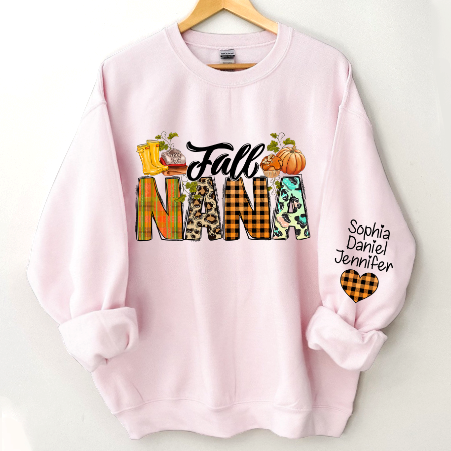 Lofaris Pumkin Fall Nana And Kids CTH01 Sweatshirt