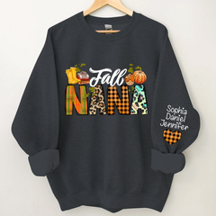 Lofaris Pumkin Fall Nana And Kids CTH01 Sweatshirt