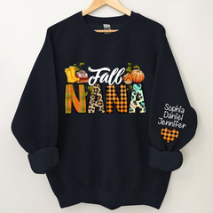 Lofaris Pumkin Fall Nana And Kids CTH01 Sweatshirt