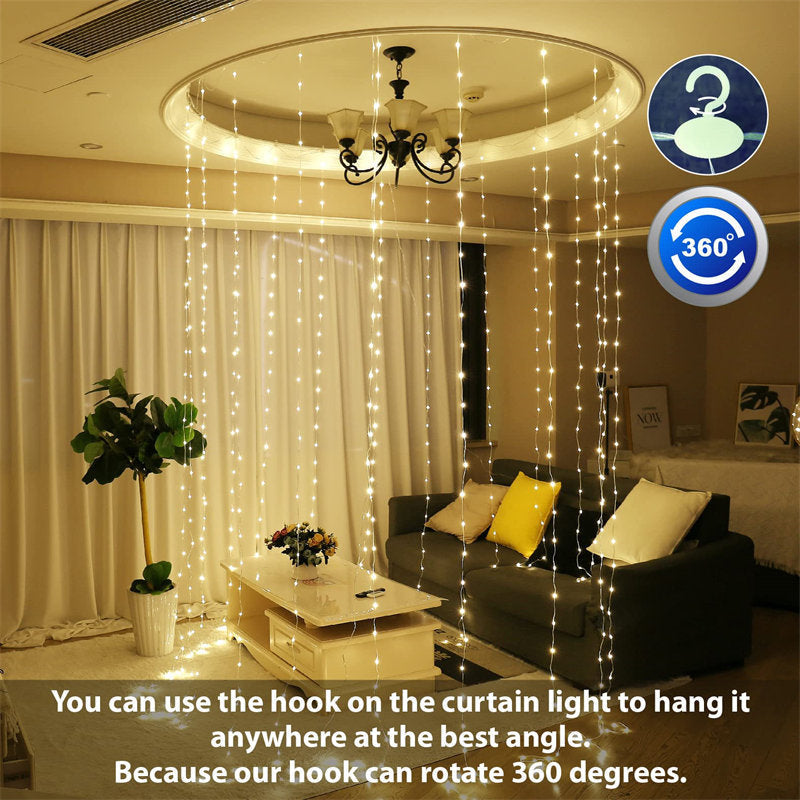 Lofaris Fantasy Atmosphere Curtain String Lights For Indoor