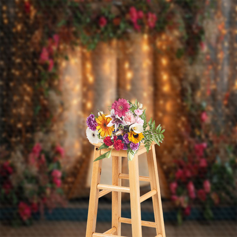 Lofaris Fantasy LED Lights Flowers Story Book Photo Backdrop