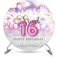 Lofaris Fantasy Light Bokeh Sweet 16 Round Birthday Backdrop