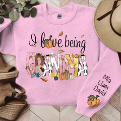 Lofaris Farm Animal I Love Being Grandma Custom Sweatshirt
