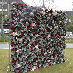 Lofaris Faux Flower Leaf Wall Wedding Party Backdrop Decor