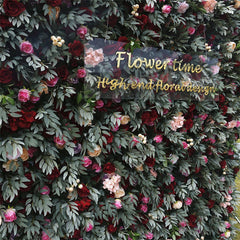 Lofaris Faux Flower Leaf Wall Wedding Party Backdrop Decor