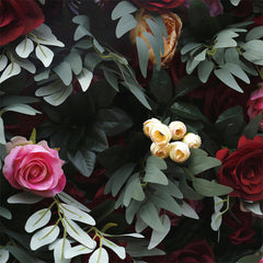 Lofaris Faux Flower Leaf Wall Wedding Party Backdrop Decor