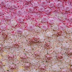 Lofaris Faux Pink Gradient Flower Wall Decor For Wedding Party