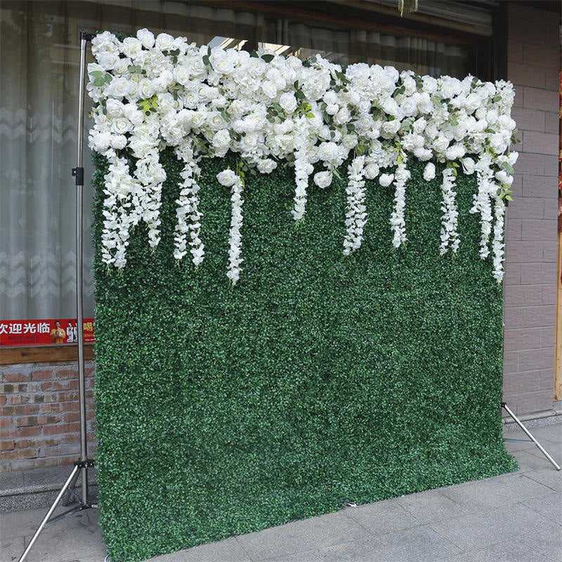 Lofaris Faux White Flower Wall Greenery Panels Wedding Decor