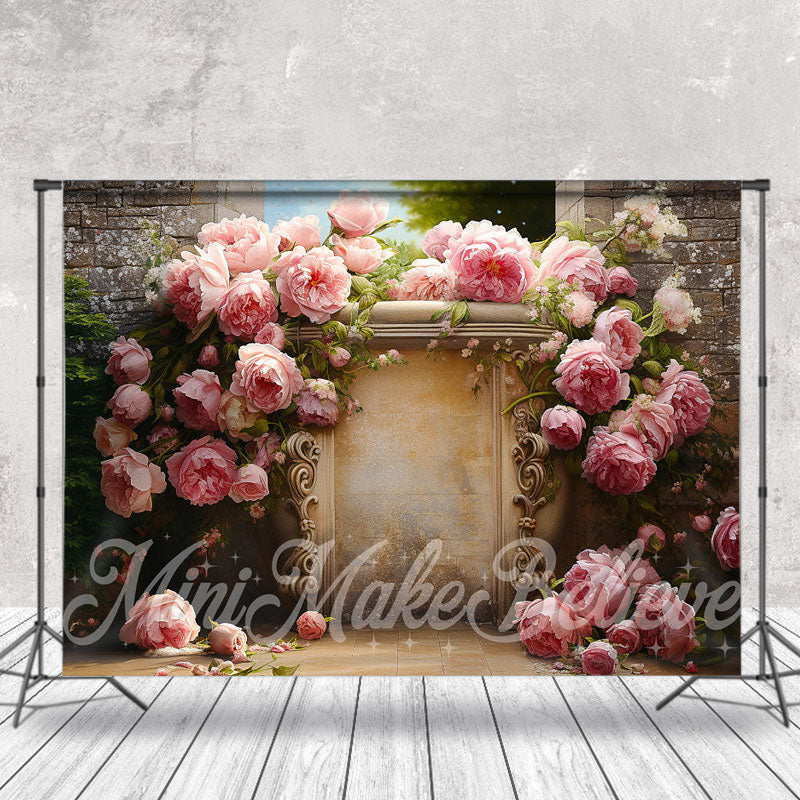 Lofaris Fine Art Floral Vintage Retro Flower Painting Backdrop