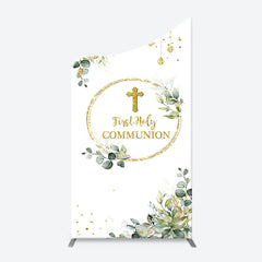 Lofaris First Communion Cross Spring Arch Baptism Backdrop